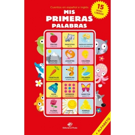 MIS PRIMERAS PALABRAS 15 MINILIBROS BILINGÜE