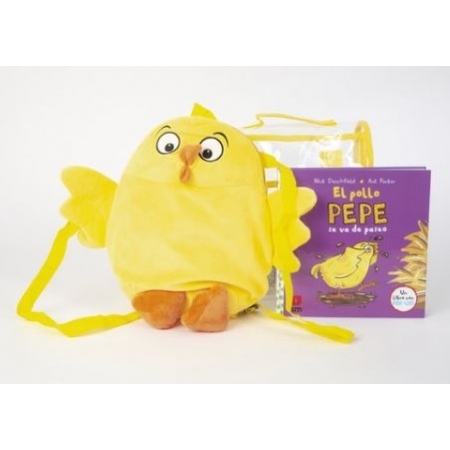 PACK MOCHILA EL POLLO PEPE SE VA DE PASEO