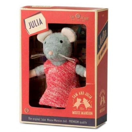 PELUCHE 13CM RATON JULIA LA CASA DE LOS RATONES
