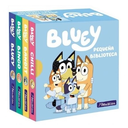 BLUEY LIBRO JUGUETE PEQUEÑA BIBLIOTECA