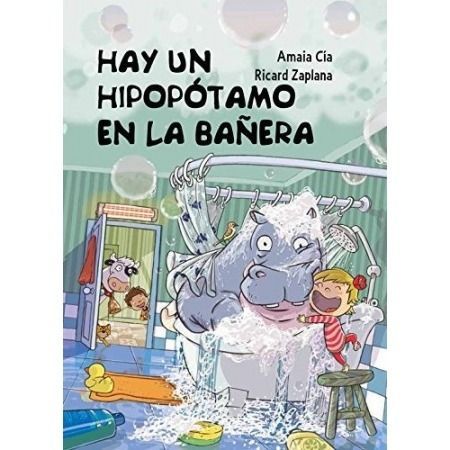 Hay un hipopótamo en la bañera