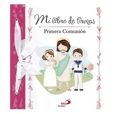 Mi libro de firmas Primera Comunión (rosa)