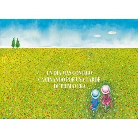 Un día más contigo caminando por una tarde de primavera