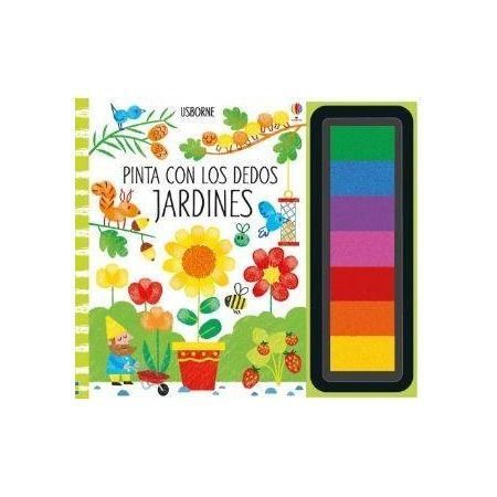 Pinta con los dedos. Jardines
