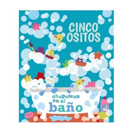 Cinco ositos chapotean en el baño