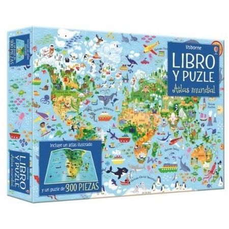 Atlas mundial. Libro y puzzle