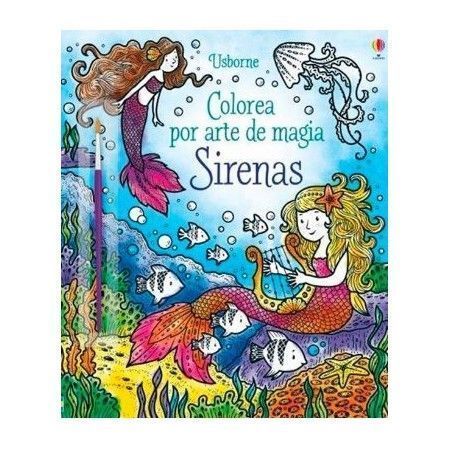 SIRENAS. Colorea por arte de magia