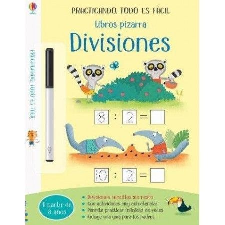 Libro pizarra. Divisiones