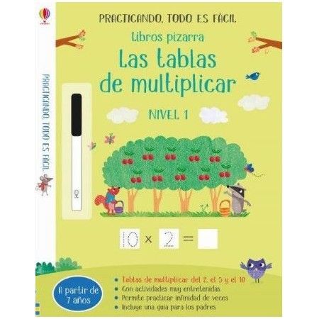 Libro pizarra. Tablas de multiplicar