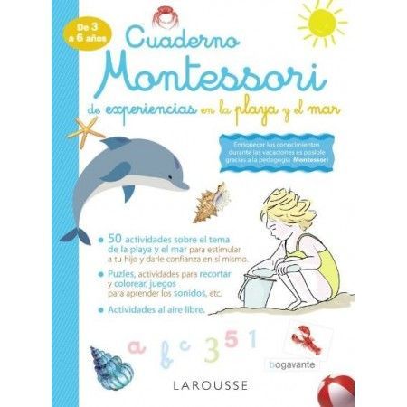 Cuaderno Montessori de experiencias en la playa y el mar