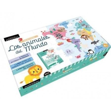 LOS ANIMALES DEL MUNDO (libro puzle)